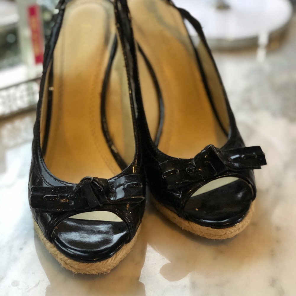 Enzo Angiolini Wedges - Black